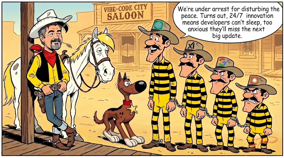 Vibe-Code City comic strip