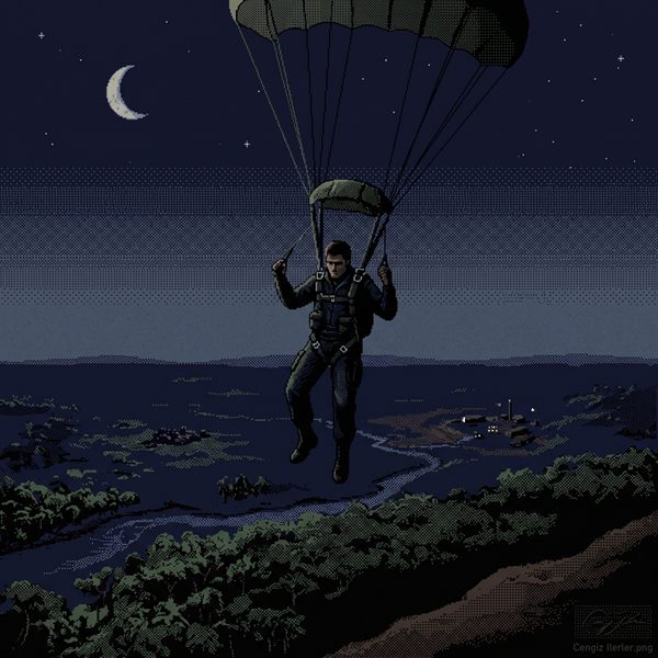 Painted cover art for Airborne Ranger.