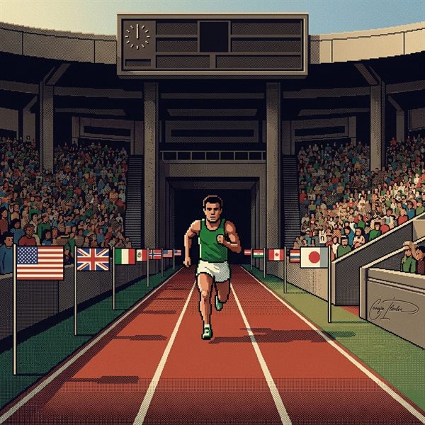 Painted cover art for Decathlon.