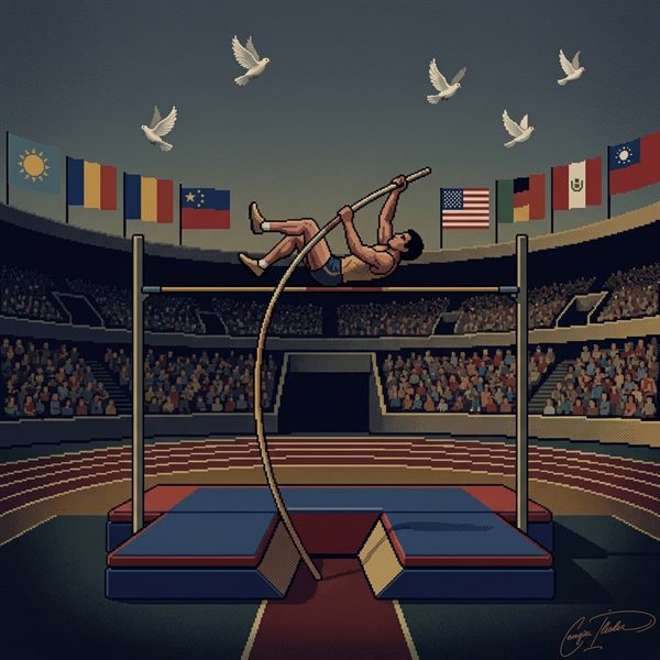 Painted cover art for Summer Games II.