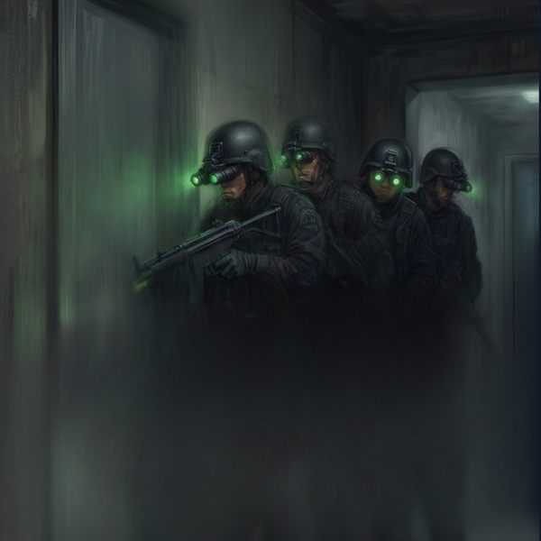 Painted cover art for SWAT 3: Close Quarters Battle.