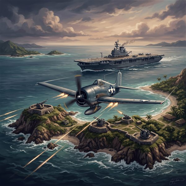 Painted cover art for Wings of Fury.