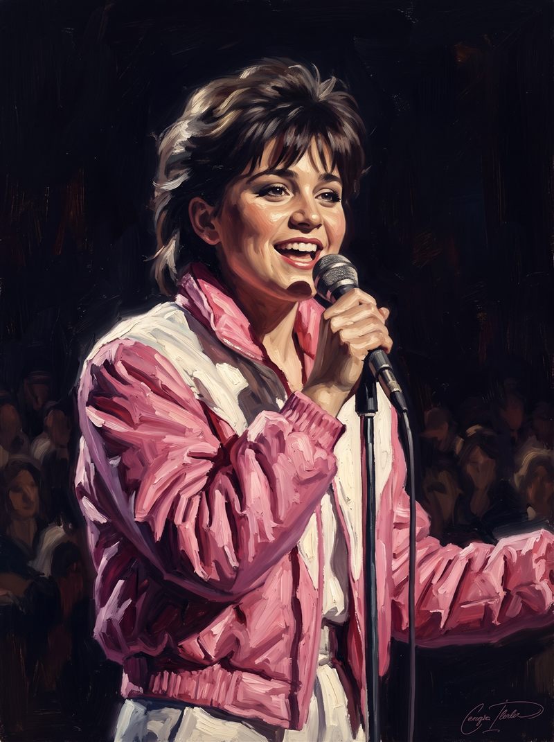 Painted portrait of Sandra Kim.