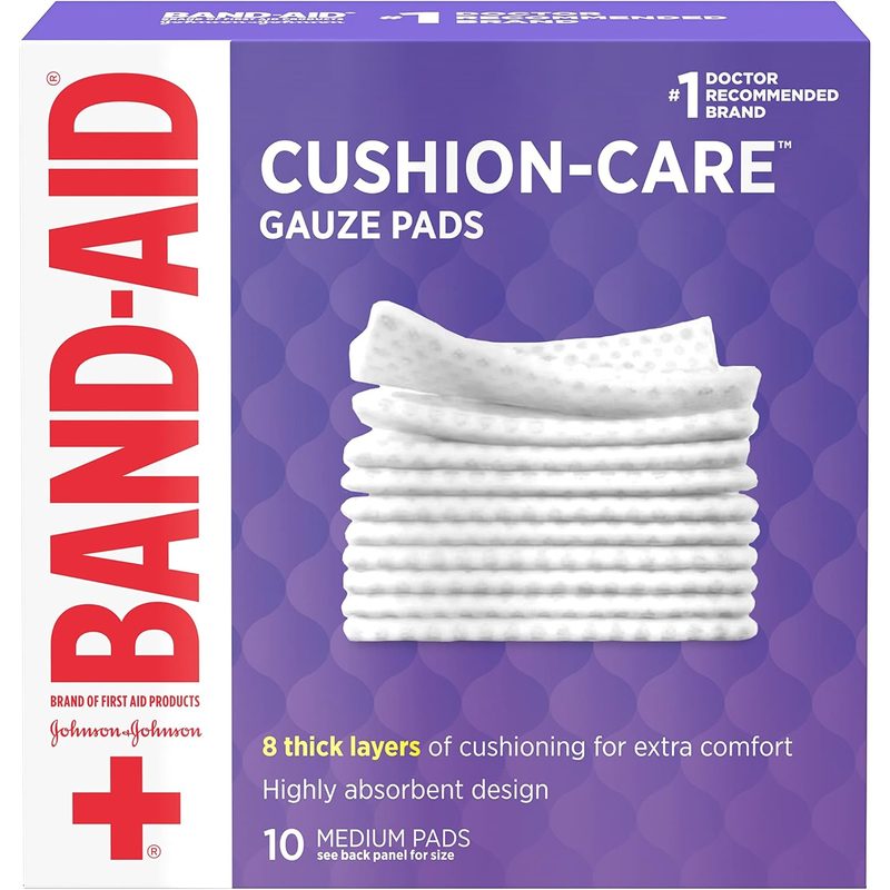 Band-Aid Brand Cushion Care Non-Stick Gauze Pads