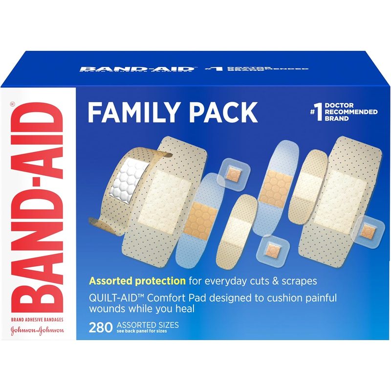 Band-Aid Brand Adhesive Bandages Family Variety Pack