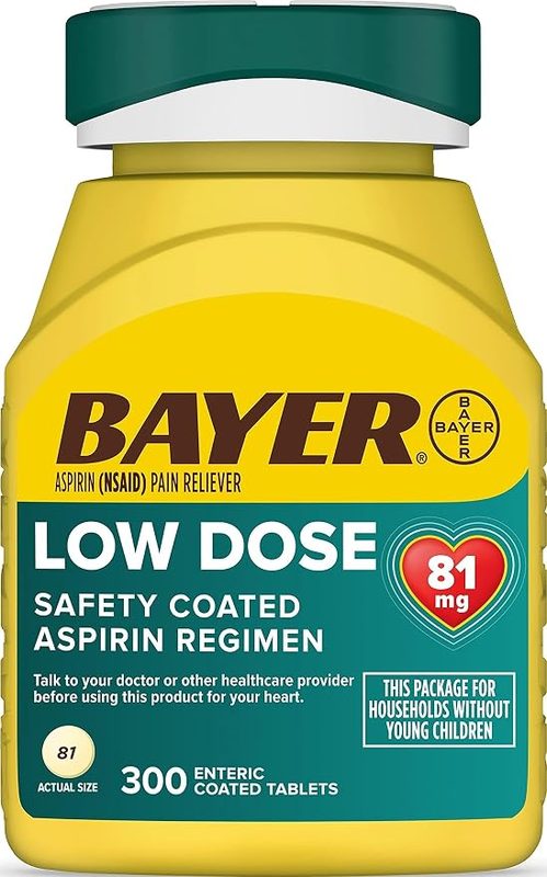 Bayer Low Dose Aspirin 81mg (Enteric Coated)