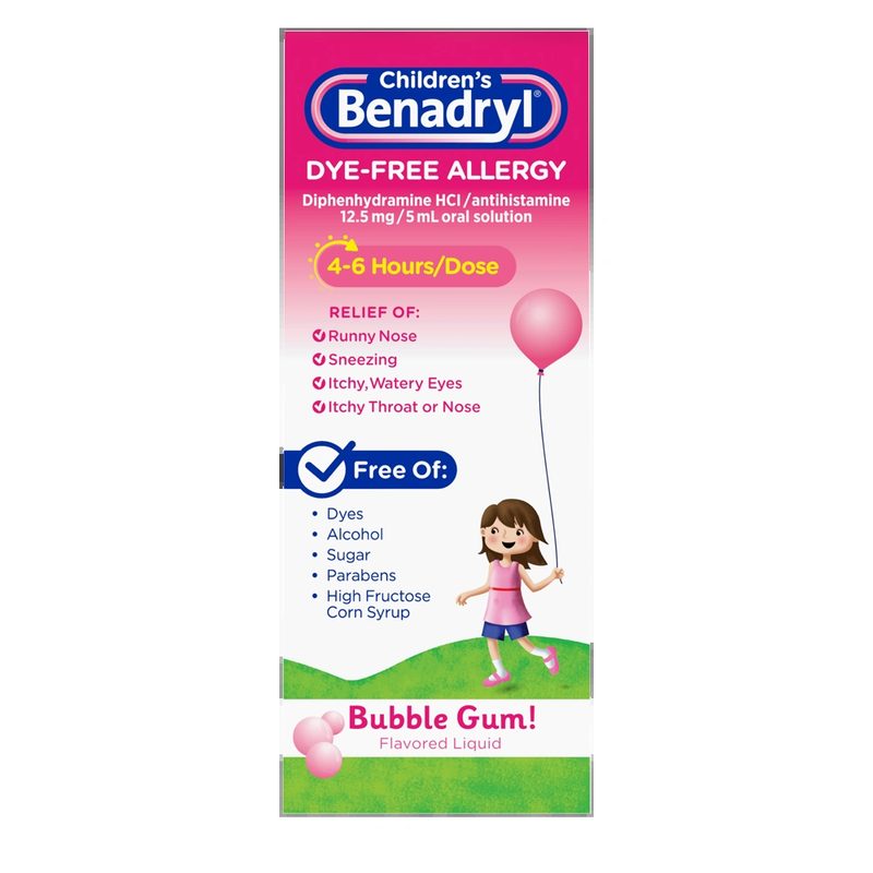 Children's Benadryl Dye-Free Allergy Relief Liquid