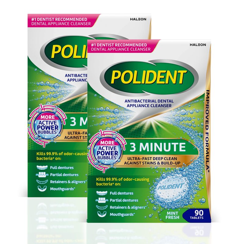 Polident 3 Minute Antibacterial Retainer Cleaner