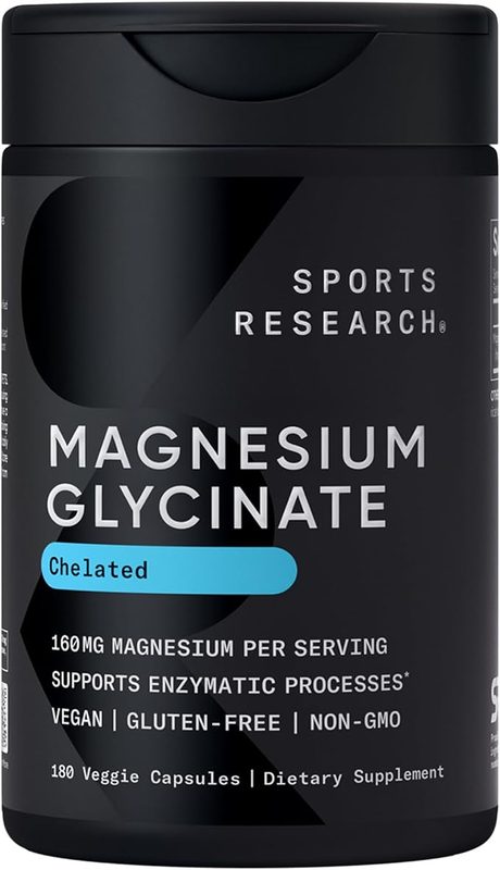 Sports Research Magnesium Glycinate 160mg