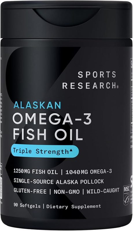 Sports Research Triple Strength Omega-3 Fish Oil 1250mg