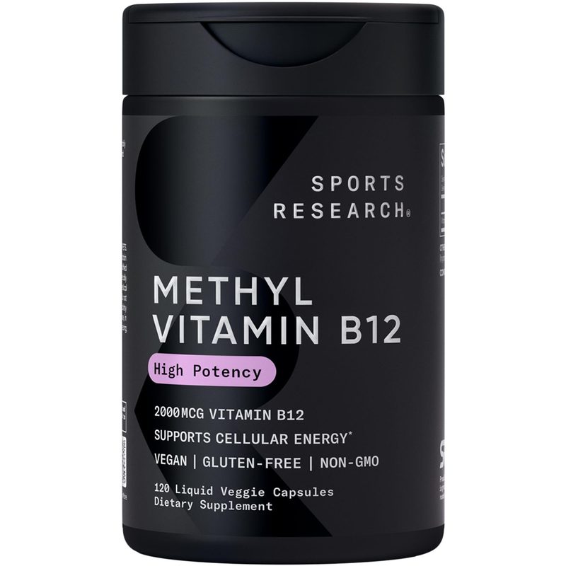 Sports Research Vitamin B12 Methylcobalamin 2500mcg